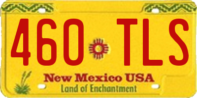 NM license plate 460TLS