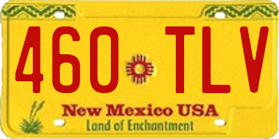 NM license plate 460TLV