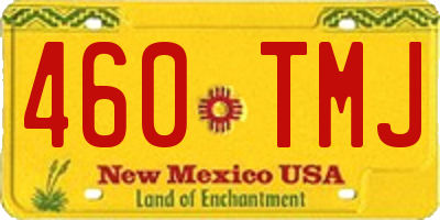 NM license plate 460TMJ