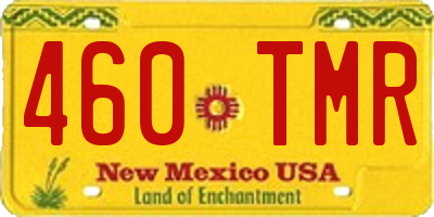NM license plate 460TMR