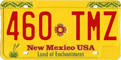 NM license plate 460TMZ