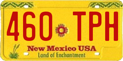 NM license plate 460TPH