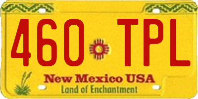NM license plate 460TPL