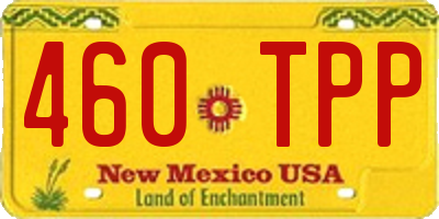 NM license plate 460TPP