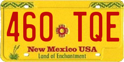 NM license plate 460TQE