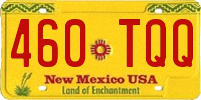 NM license plate 460TQQ