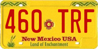 NM license plate 460TRF