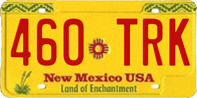 NM license plate 460TRK