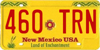 NM license plate 460TRN