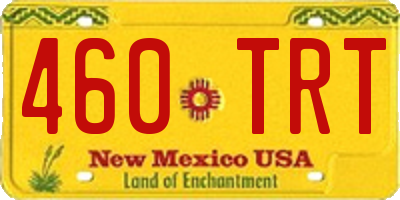 NM license plate 460TRT