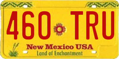 NM license plate 460TRU