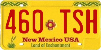 NM license plate 460TSH