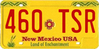 NM license plate 460TSR