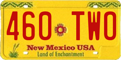 NM license plate 460TWO