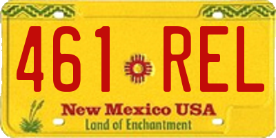 NM license plate 461REL