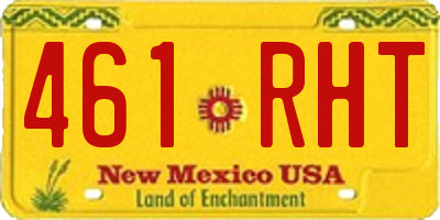 NM license plate 461RHT
