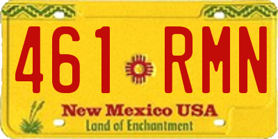 NM license plate 461RMN