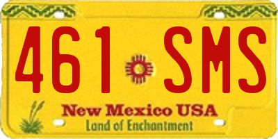 NM license plate 461SMS