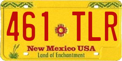 NM license plate 461TLR