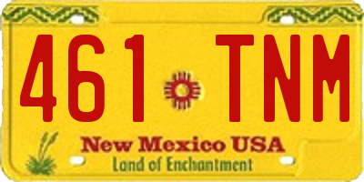 NM license plate 461TNM