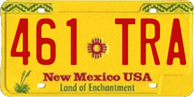 NM license plate 461TRA