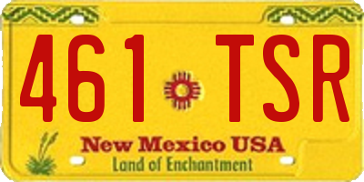 NM license plate 461TSR