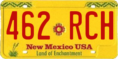 NM license plate 462RCH