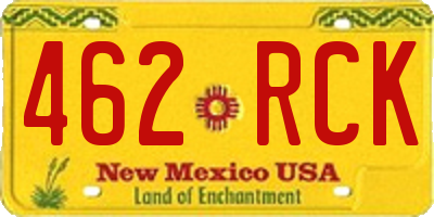 NM license plate 462RCK