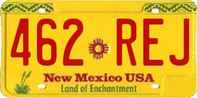 NM license plate 462REJ