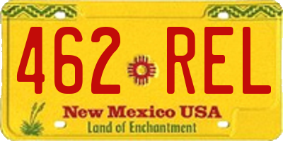 NM license plate 462REL