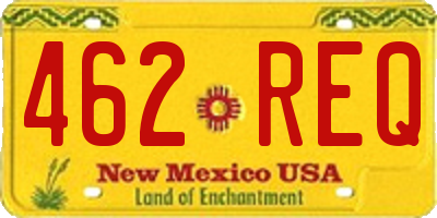 NM license plate 462REQ