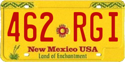 NM license plate 462RGI