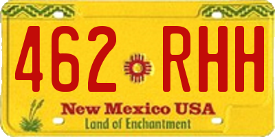 NM license plate 462RHH