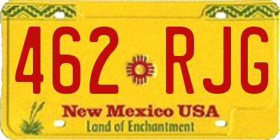 NM license plate 462RJG