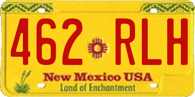 NM license plate 462RLH