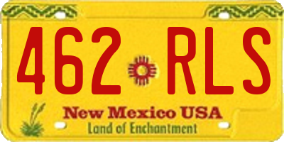 NM license plate 462RLS