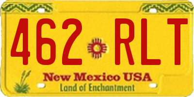 NM license plate 462RLT