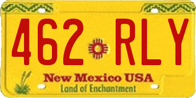 NM license plate 462RLY
