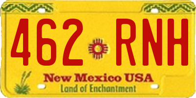 NM license plate 462RNH
