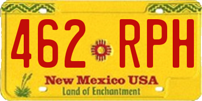 NM license plate 462RPH
