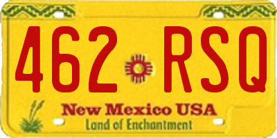 NM license plate 462RSQ