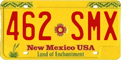 NM license plate 462SMX