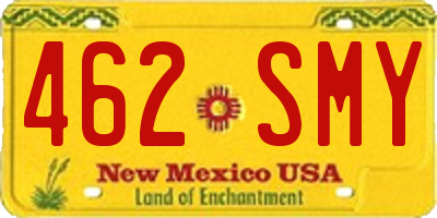 NM license plate 462SMY