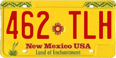 NM license plate 462TLH
