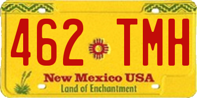 NM license plate 462TMH