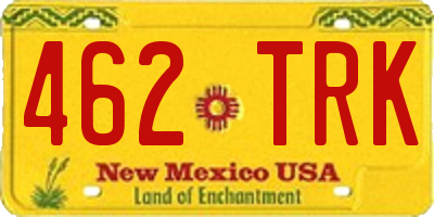 NM license plate 462TRK