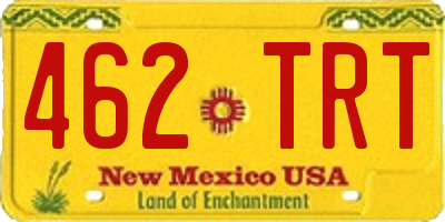 NM license plate 462TRT