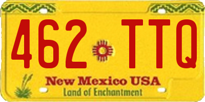 NM license plate 462TTQ