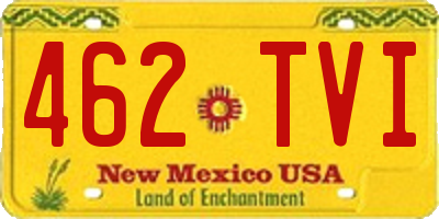 NM license plate 462TVI