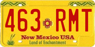 NM license plate 463RMT